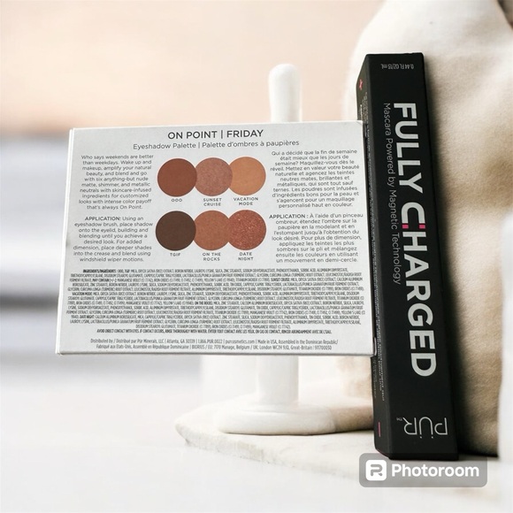 NEW PUR Makeup DUO BUNDLE! Eye Palette ON POINT FRIDAY & FULLY CHARGED Mascara - Picture 2 of 4